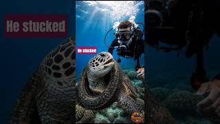“He Saved a Trapped Sea Turtle 🐢 | Real Ocean Rescue Story” #shorts #youtubeshorts #rpcreationforyou