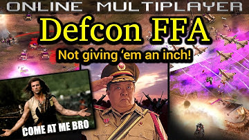 Defcon FFA - Infantry General - Pro Rules | C&C Generals Zero Hour | No Commentary