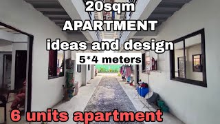 20sqm APARTMENT ideas and design | 5x4 meters per unit apartment |