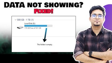 Recover Hidden Files from USB/Hard Drive | Hard Drive Not Showing Data [ 100% Fixed✅]