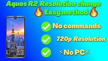 How to change Aquos R2 Resolution ⚡ | Aquos R2 Pubg lag fix