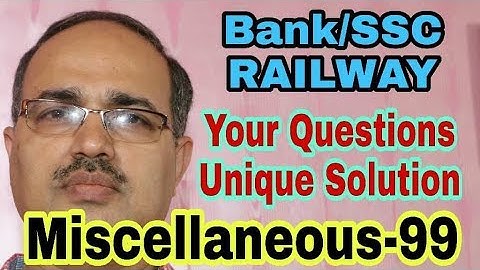 Miscellaneous-99 Your Questions- Unique Solution #Amar Sir