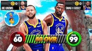 DAY 12! DUO SERIES W/ JOE KNOWS! 60 TO 99 STEPHEN CURRY & KEVIN DURANT NO MONEY SPENT!