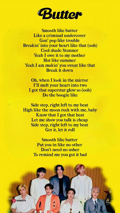 BTS - Butter easy lyrics. #bts. #lyrics. #bts. #music. #kpop. #its_music_melody.