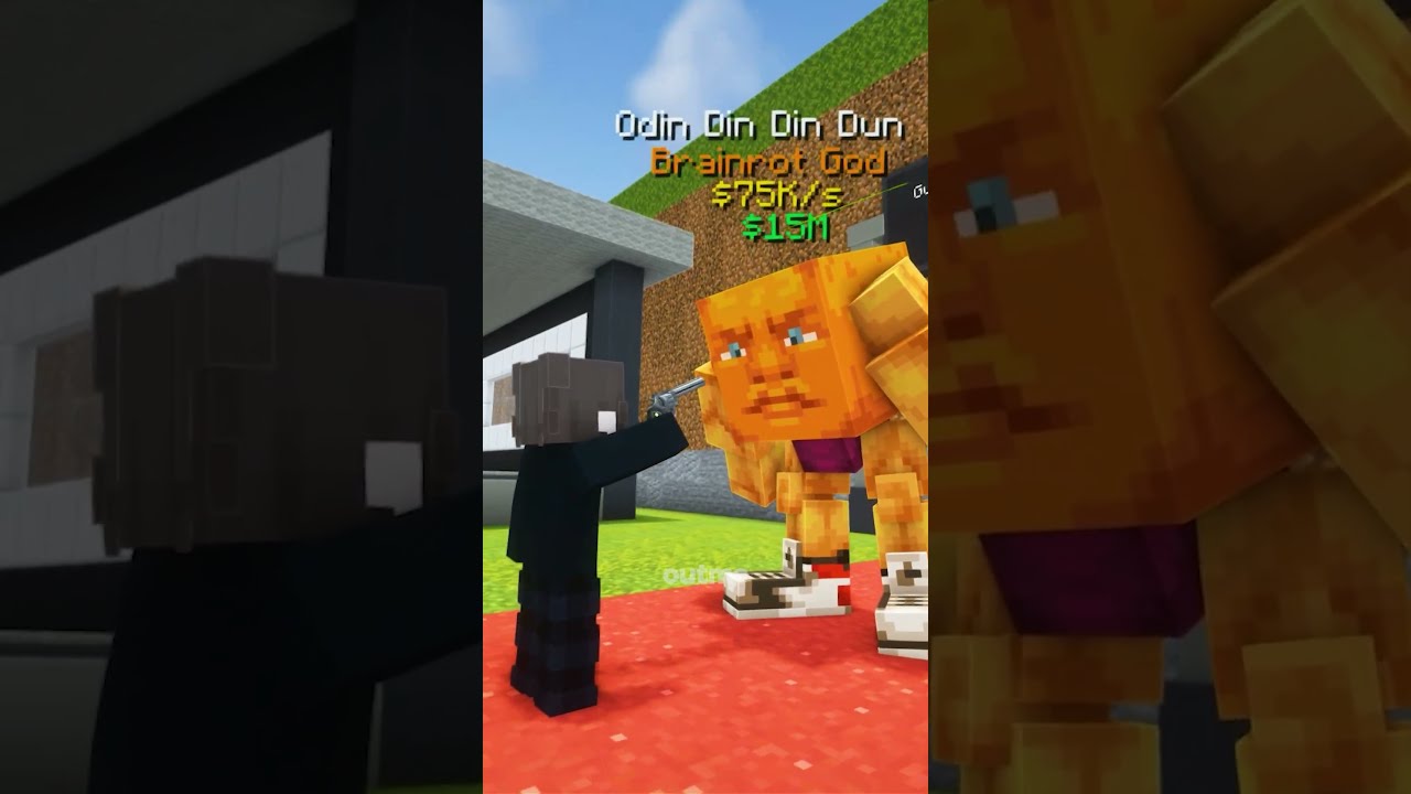 NEVER Mess With The Wrong Minecraft Steal A Brainrot Shorts