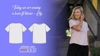 DIY linen blouse sewing tutorial with pattern | beginner sewing | Sewing Habit