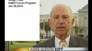 Judge Kopp on KQED Forum -- still claims there is a certified EIR for HSR Bay Area Jan 29,2010