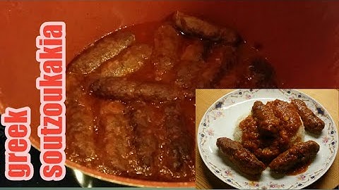Greek soutzoukakia