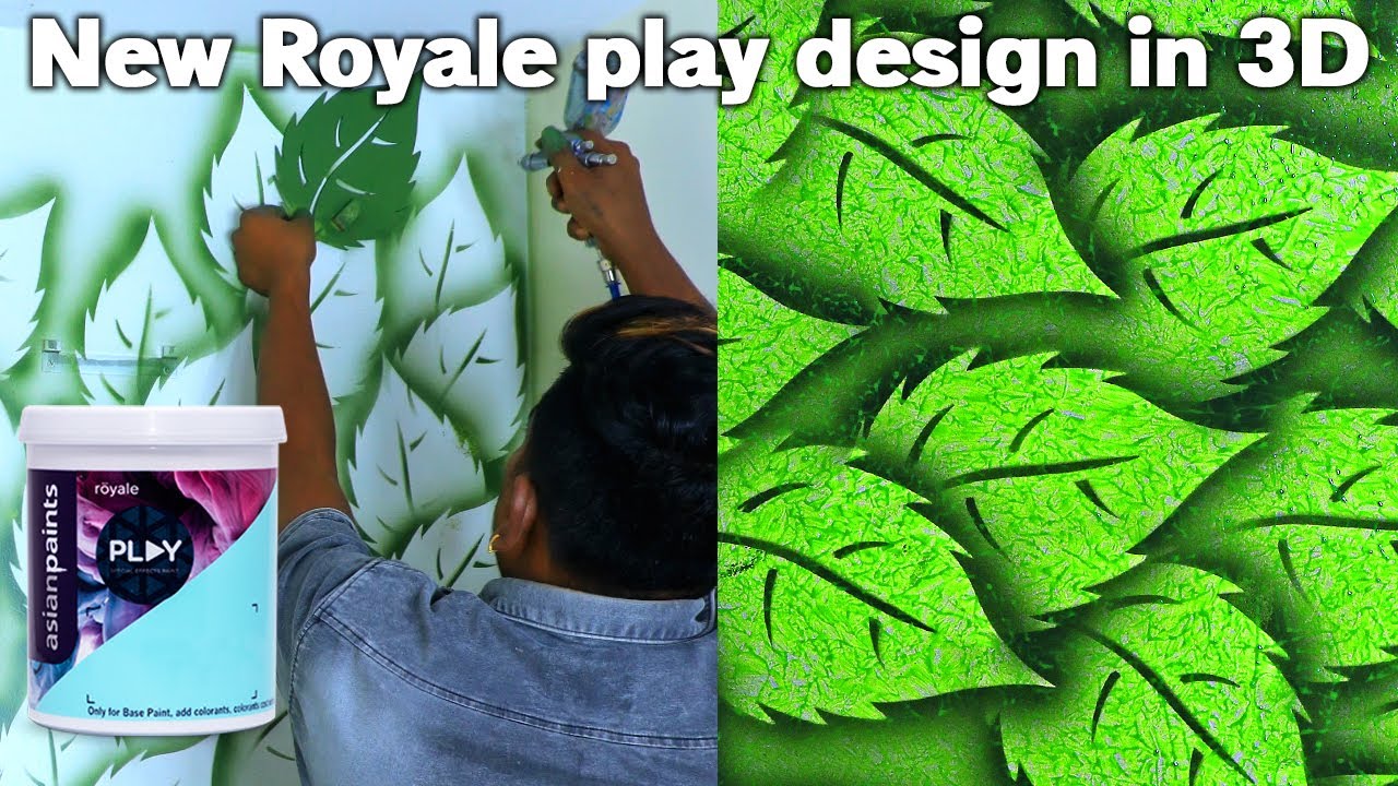 3D Royale play texture design Leaf in shink Area - YouTube