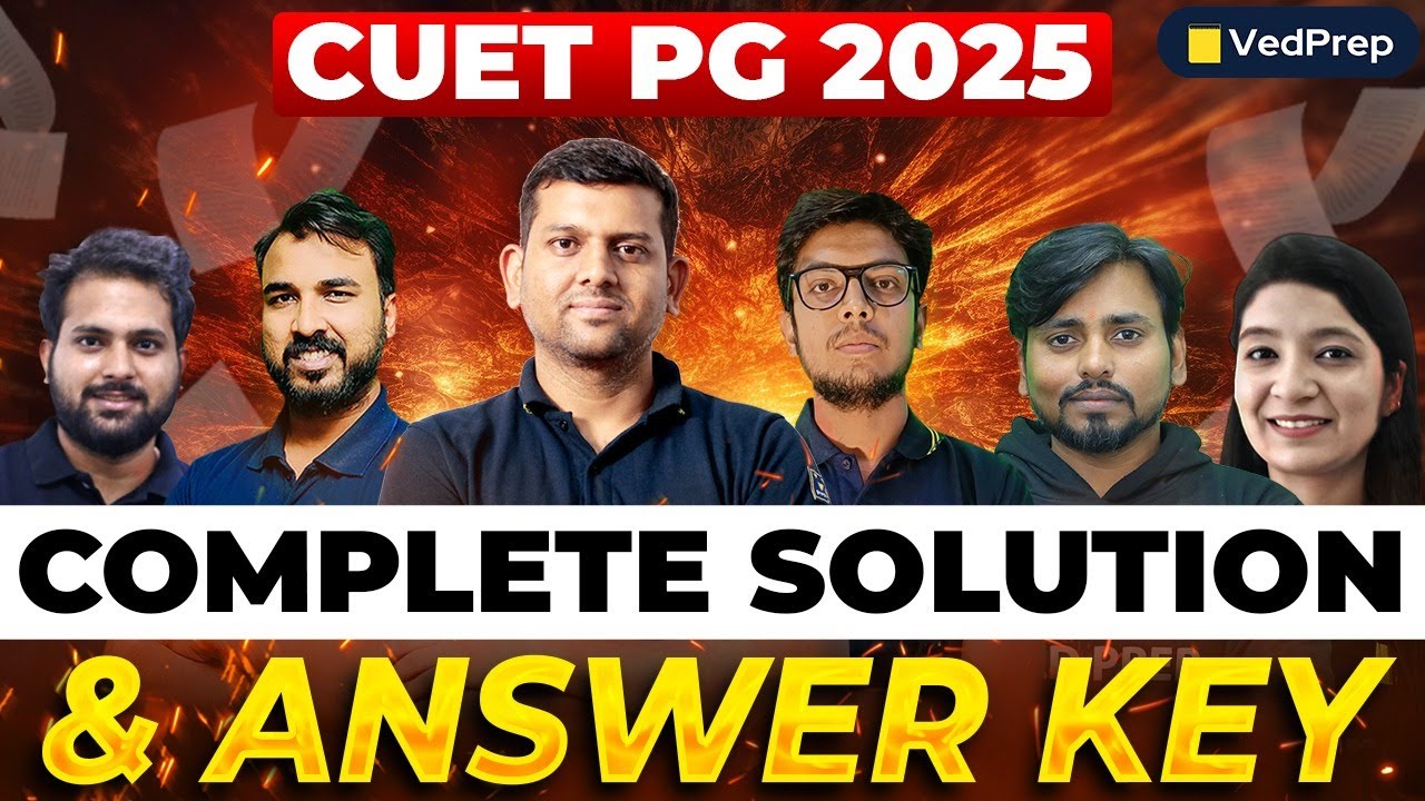 CUET PG 2025 Complete Answer Key 🔍 | CUET PG 2025 Paper Solved! | Full ...