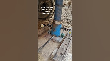 Plate load test | PLT | Soil capacity test.