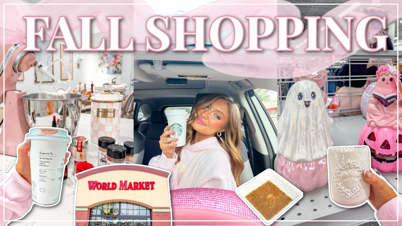 Cozy Fall Day in My Life!🍂 | Fall Decor Shopping, Pumpkin Drinks, Baking Cookies | Lauren Norris