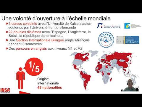 Présentation générale INSA Rouen Normandie par Jean COUSIN, directeur des formations -  janvier 2022