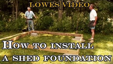 How to Build a Shed: Install the Foundation Step-by-Step Guide