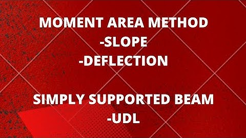 CET 301- Structural analysis 1 |Module 1 |  Slope and deflection |UDL | Moment Area Method