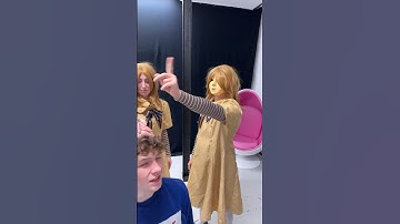 M3GAN prefers my brother! 😱🦾 #shorts