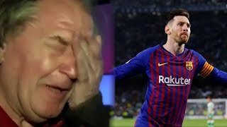 Messi brings Ray Hudson to tears after Hattrick │Real Betis Vs Barcelona 14│ HD 2019