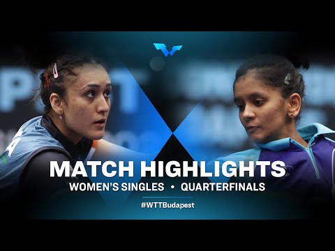 Manika Batra vs Sreeja Akula | WTT Contender Budapest 2021 (1/4)