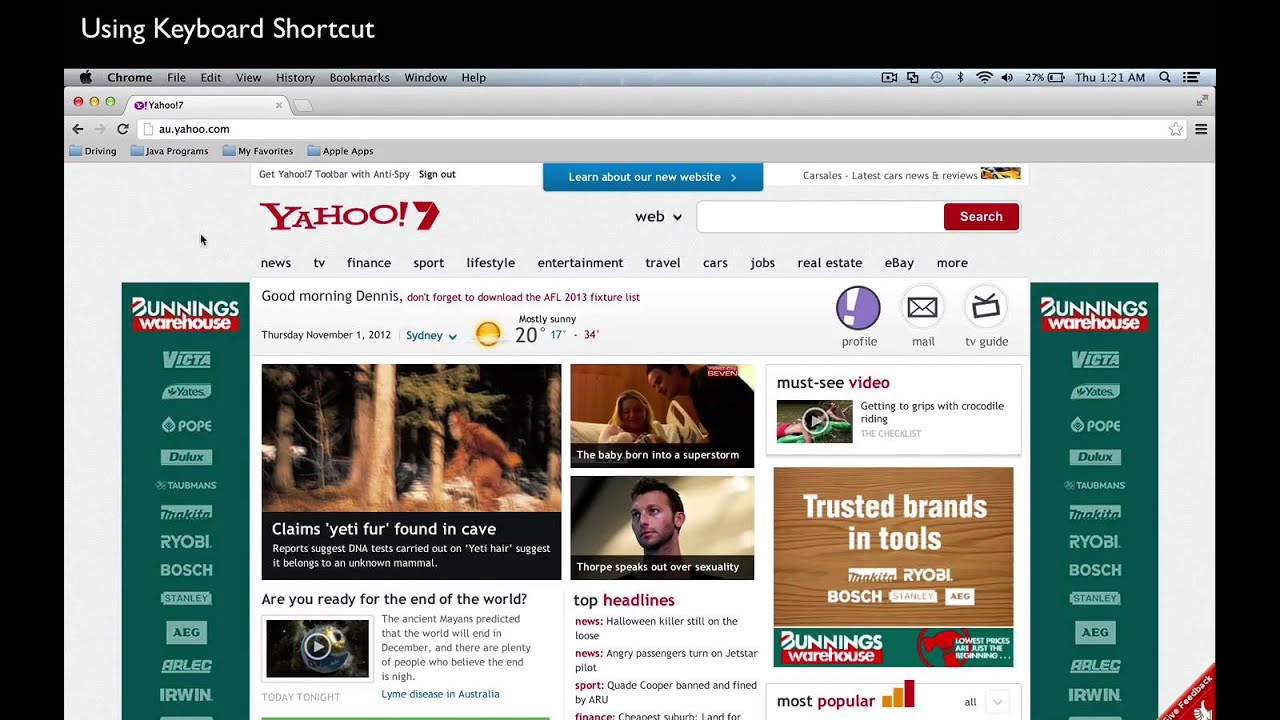 How to hide Bookmark Bar in Google Chrome in Mac OS - YouTube