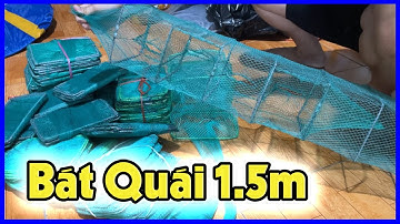 [ Giá Rẻ ] Lồng Bát Quái Mini Dài 150cm Khung 20x15cm 4 Cửa Lưới Thái Bẫy Tôm Tép Cá 0987782098