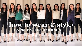 HOW TO WEAR & STYLE: CAPRI PANTS (10 Outfits) | Victoria Hui