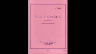 Rabaud - Solo de Concours - for Clarinet and Piano Resimi