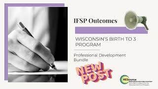 Intro to IFSP Outcomes Bundle