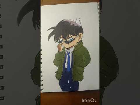 Drawing Edogawa Conan #drawing #detectiveconan #animedrawing