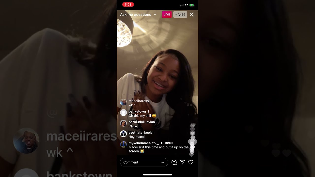 BadKidMacei On Instagram Live  4/21/21