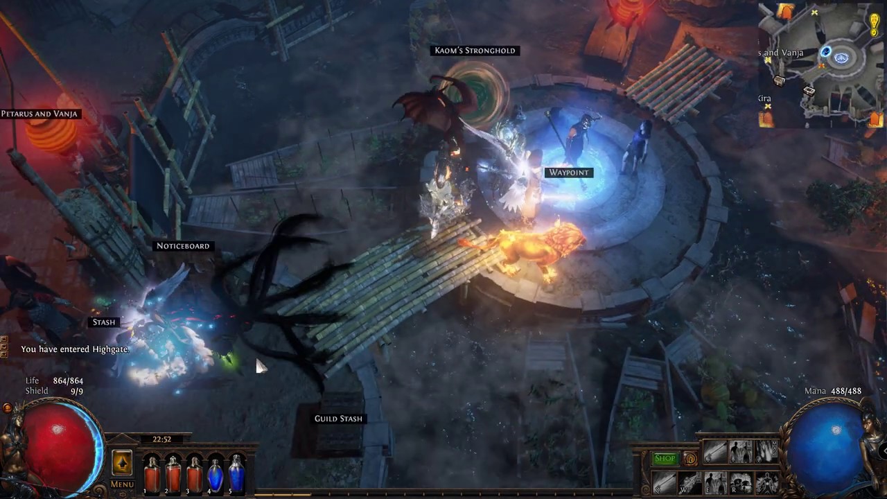 Path of Exile: Act 4 - Kaom's Dream Map [Harvest League]