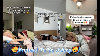 Pretending To Be Asleep To See 💕My Boyfriend's 💕Reaction  Part 2