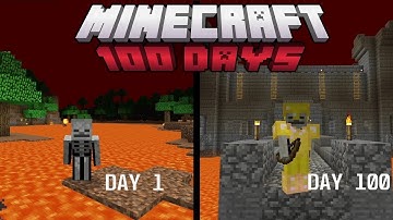 100 Days Trapped in Minecraft