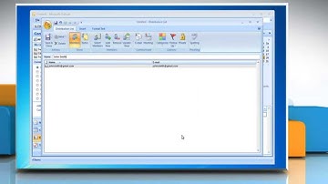 Microsoft® Outlook 2007: How to combine the distribution lists on Windows® 7?
