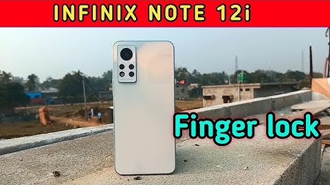How To Set Fingerprint In Infinix Note 12i,Infinix Note 12i  Fingerprint Lock Setting Kaise Karen