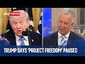 Iran war | Military analyst Sean Bell on Trump pausing 'Project Freedom' in Strait of Hormuz