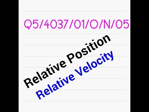 Relative Velocity and