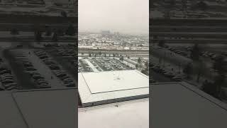 Snowed-In at Grand Sierra Resort:Captivating Live View of Reno Winter Wonderland.#snow #reno #view