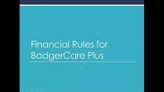 2020 Conference Pre-Licensing: Eligibility for BadgerCare Plus