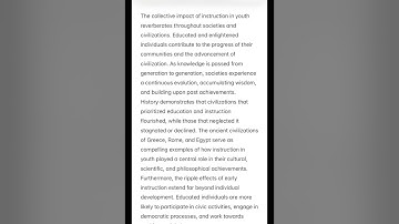 Css English essay 2023 past paper | Title: Instruction in Youth is Like Engraving in Stone|CSS|PMS