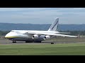 "What's that Antonov waiting for?" UR-82073 Antonov 124-100 Takeoff Portland Airport (PDX)