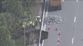 Riverbank erosion forces lane closures on US-1 in Melbourne