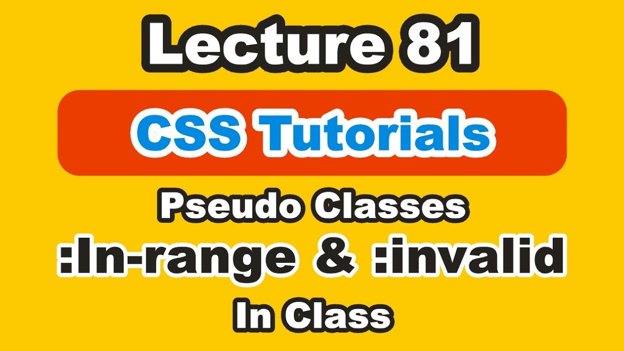 Invalid Property Value CSS Invalid CSS Range In CSS Part 81 YouTube