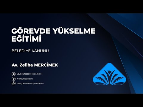 Belediye Kanunu, Görevde Yükselme ve Unvan Değişikliği Sınavı Eğitim Programı