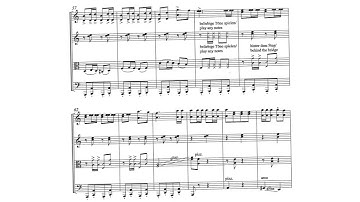 Alfred Schnittke - Polka for String Quartet (1980) [Score-Video]