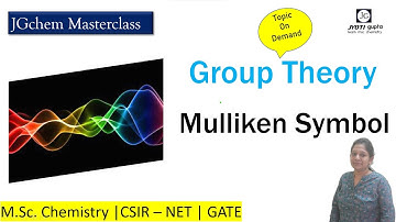 Mulliken Symbol for Irreducible Representation | Group Theory | Physical Chemistry | M.Sc. chemistry