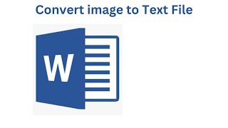 How to Convert an image to Microsoft Word Document