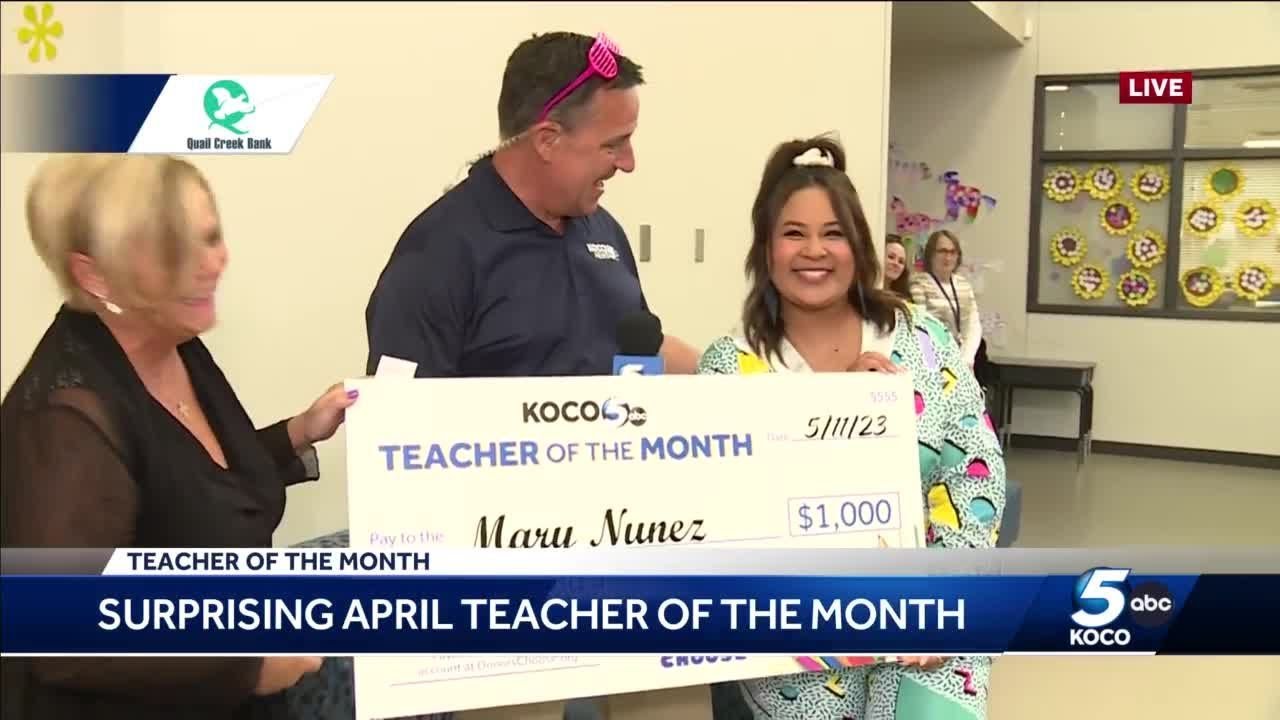 El Reno teacher named KOCO 5's April Teacher of the Month - YouTube