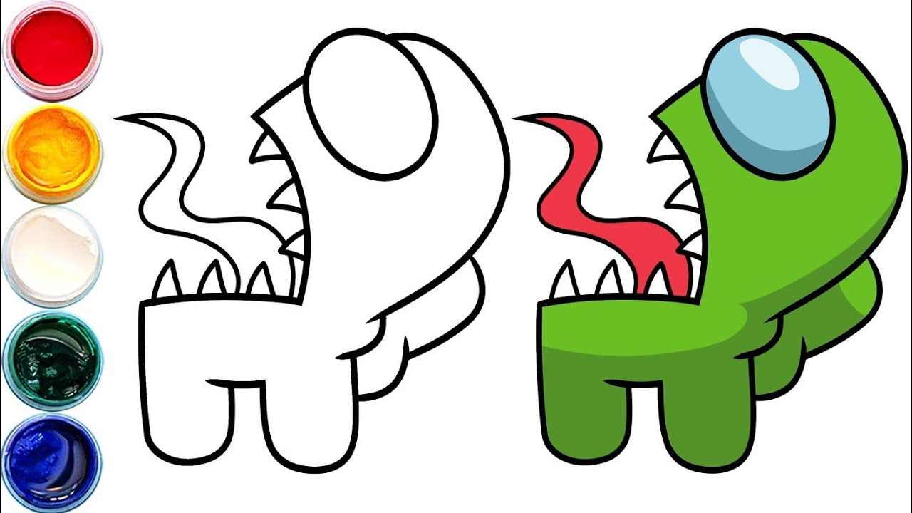 how to draw among us imposter easy | among us Imposter drawing tutorial ...