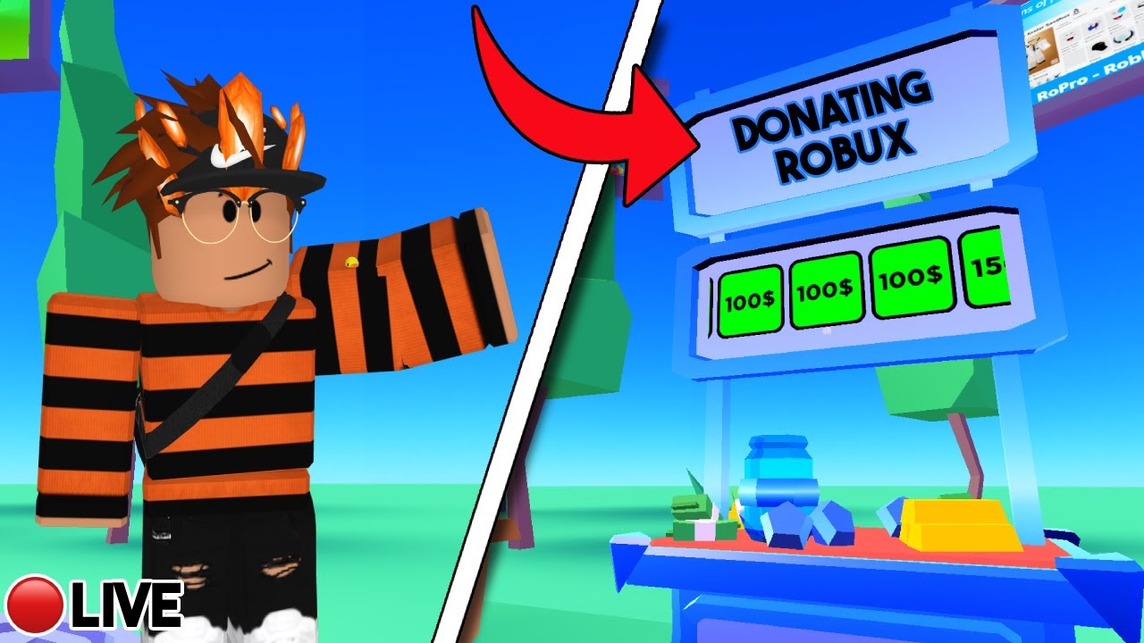 🔴LIVE🔴 Donating and Raising Robux in Pls Donate! | 50k Donated Today ...