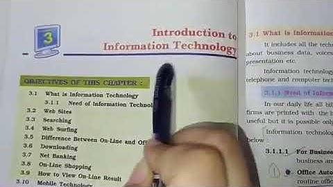 PSEB class 8th computer chapter 3 (Part -1) Introduction to information technology